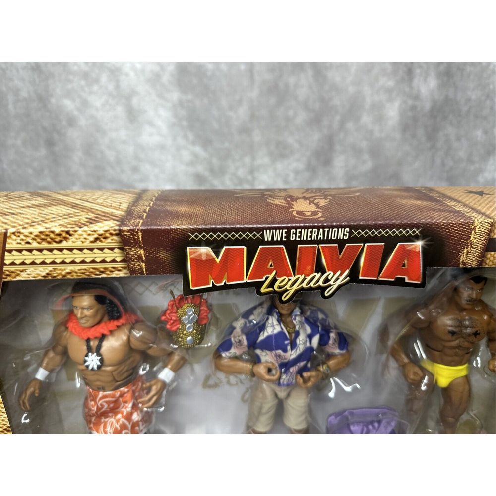 WWE Mattel Elite The Rock WWE Generations Maivia Legacy 3-Pack Exclusive - Picture 5 of 10